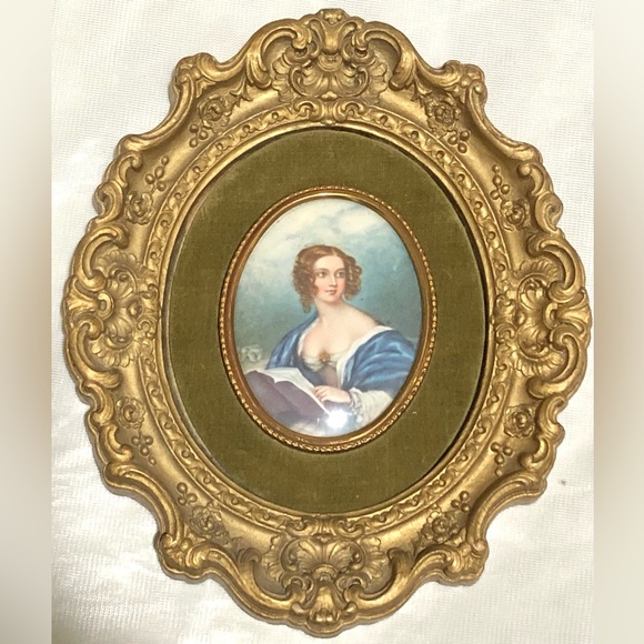 Countess Cowper Ornate Gold Framed Portrait vintage - Picture 2 of 10